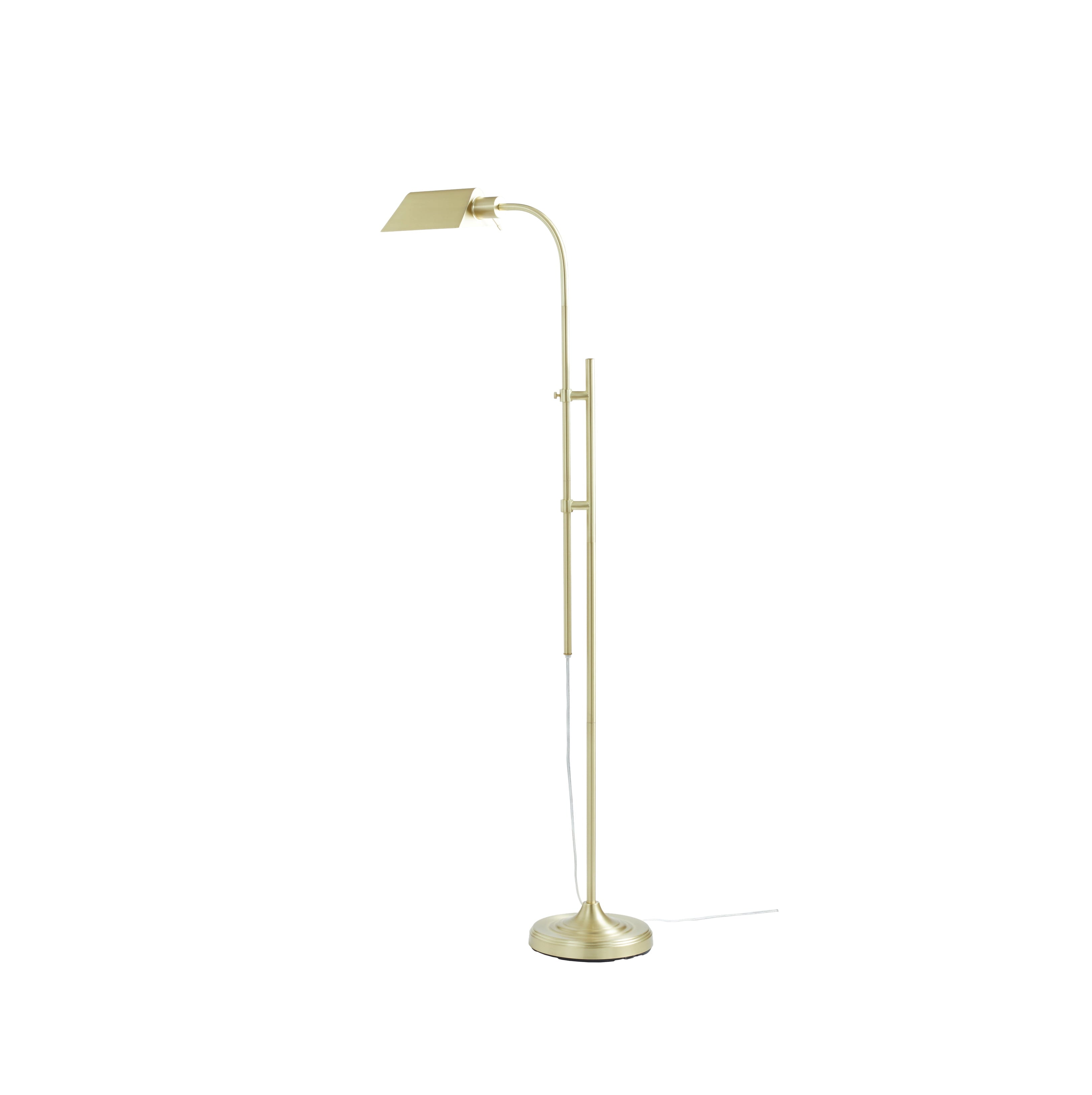 AVERO™ 1-Light Modern Adjustable Brass Floor Lamp Gold - AVERO™