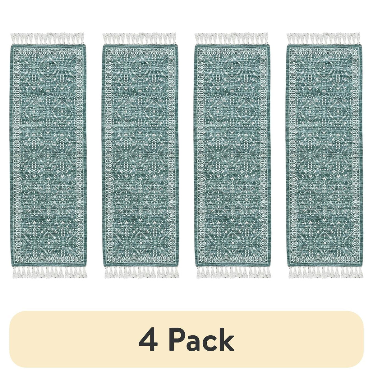 AVERO™ (4 pack) Wexford Vintage Indoor Runner Rug, Teal, 20 x 60 - AVERO™