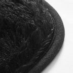 AVERO™ Cushion Shag Bedroom Rug For Adults, Black, 4'x6' - AVERO™