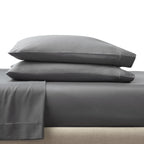 AVERO™ 4-Piece 400 Thread Count Cotton Sateen Performance Bed Sheet Set, Grey, Queen - AVERO™