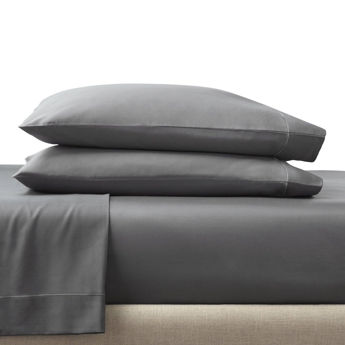 AVERO™ 4-Piece 400 Thread Count Cotton Sateen Performance Bed Sheet Set, Grey, Queen - AVERO™