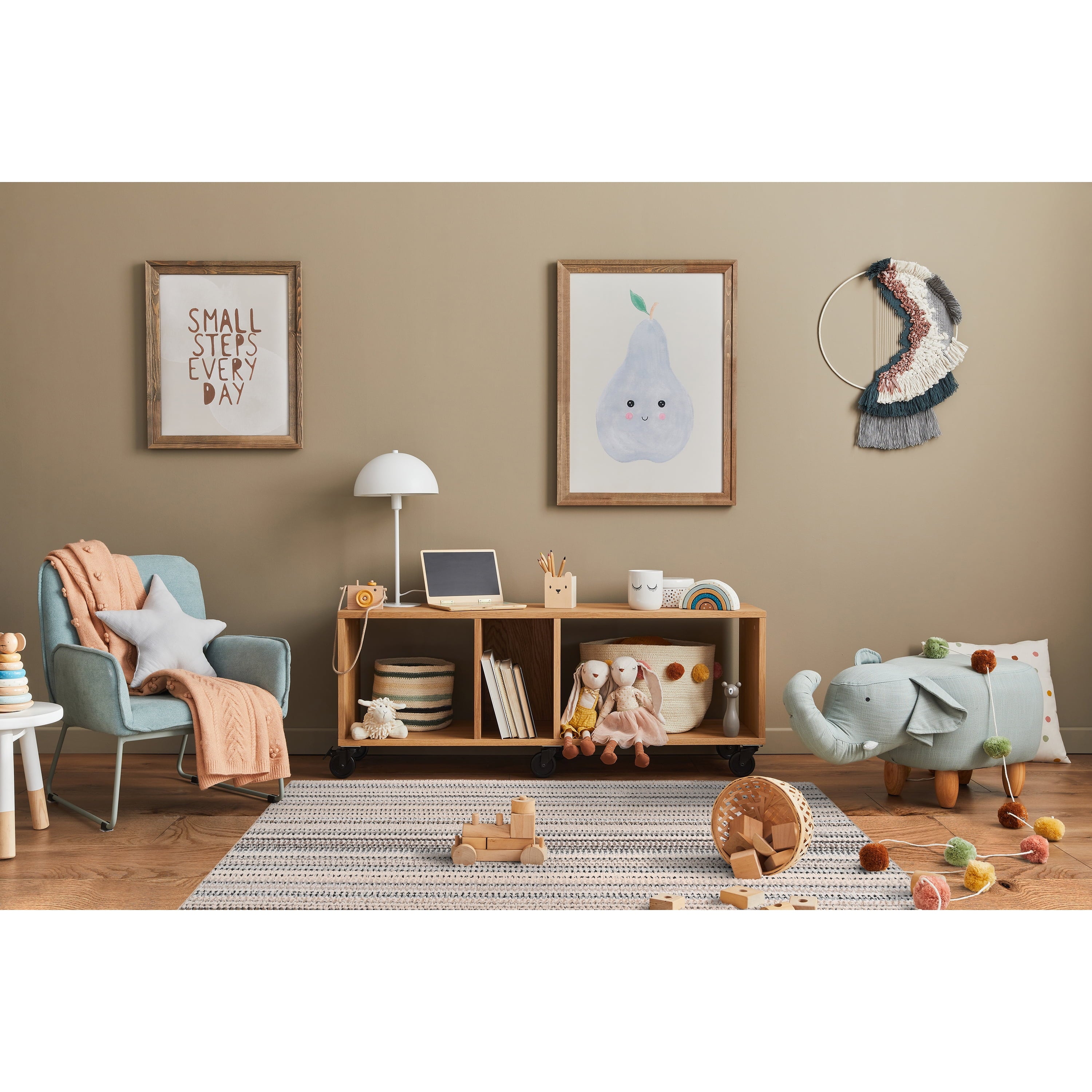 AVERO™ 4 Pack Carnival Stripe Polypropylene Indoor Area Rug Assorted Earth Tones 3 ft x 5 ft - AVERO™