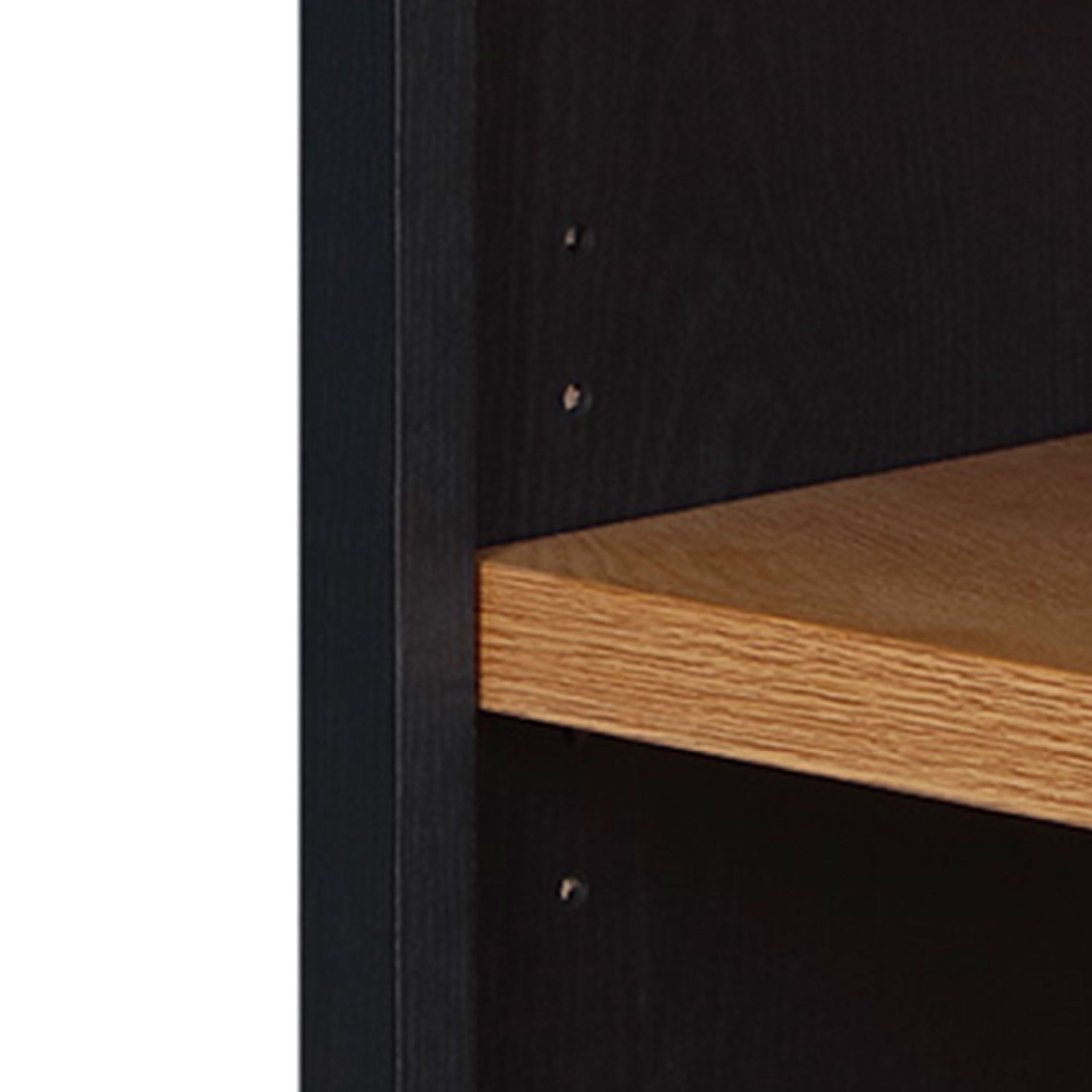 AVERO™ Juliet Open Arch Bookcase, Rich Black and Light Honey - AVERO™