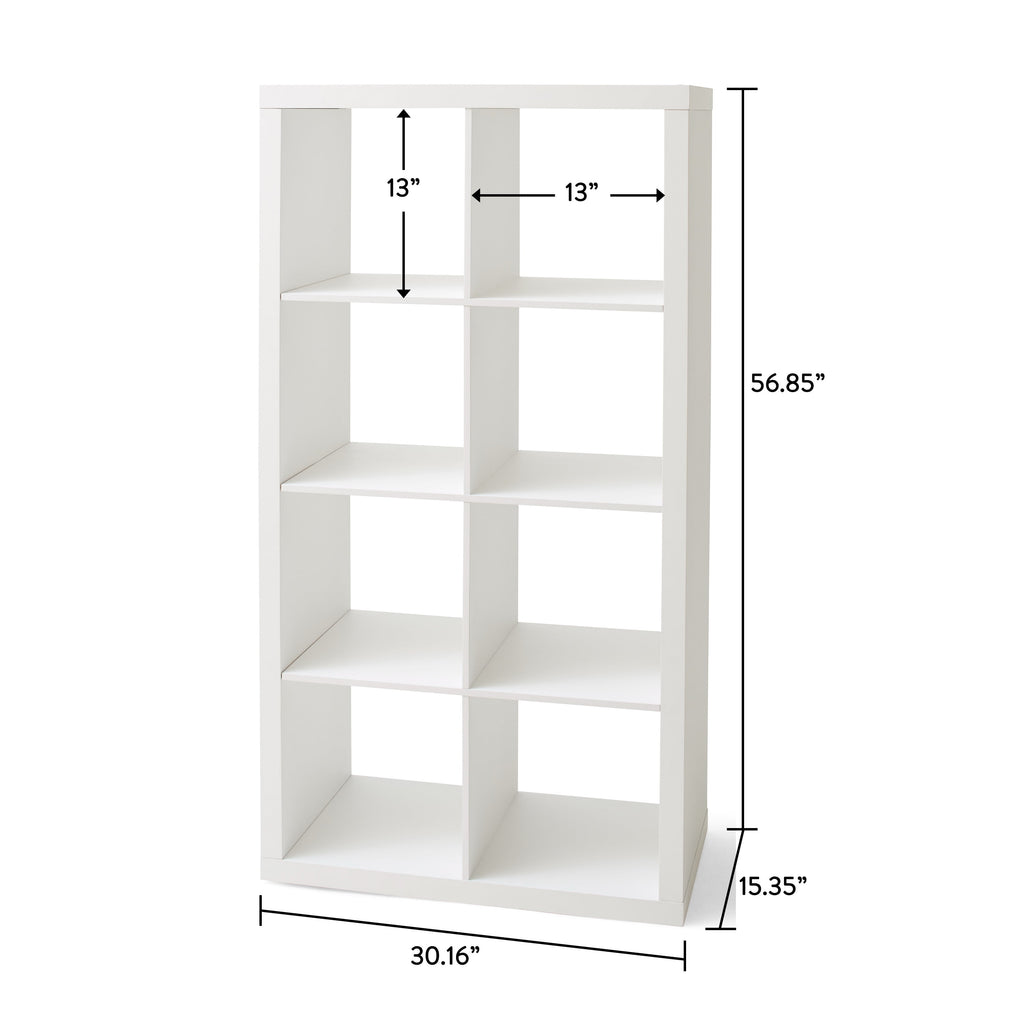AVERO™ 8 Cube Storage Organizer, Textured White - AVERO™