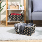 AVERO™ Large Rectangle Checkered Seagrass Storage Basket with Handles, 2 Pack - AVERO™