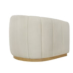 AVERO™ Lillian Accent Swivel Chair, Cream Linen - AVERO™