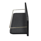 AVERO™ 23 inch Black Shelf with Gold Metal Rail - AVERO™