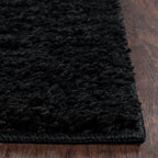 AVERO™ (3 pack) Traditional Solid Black Shag Indoor Area Rug, 5' x 7' - AVERO™