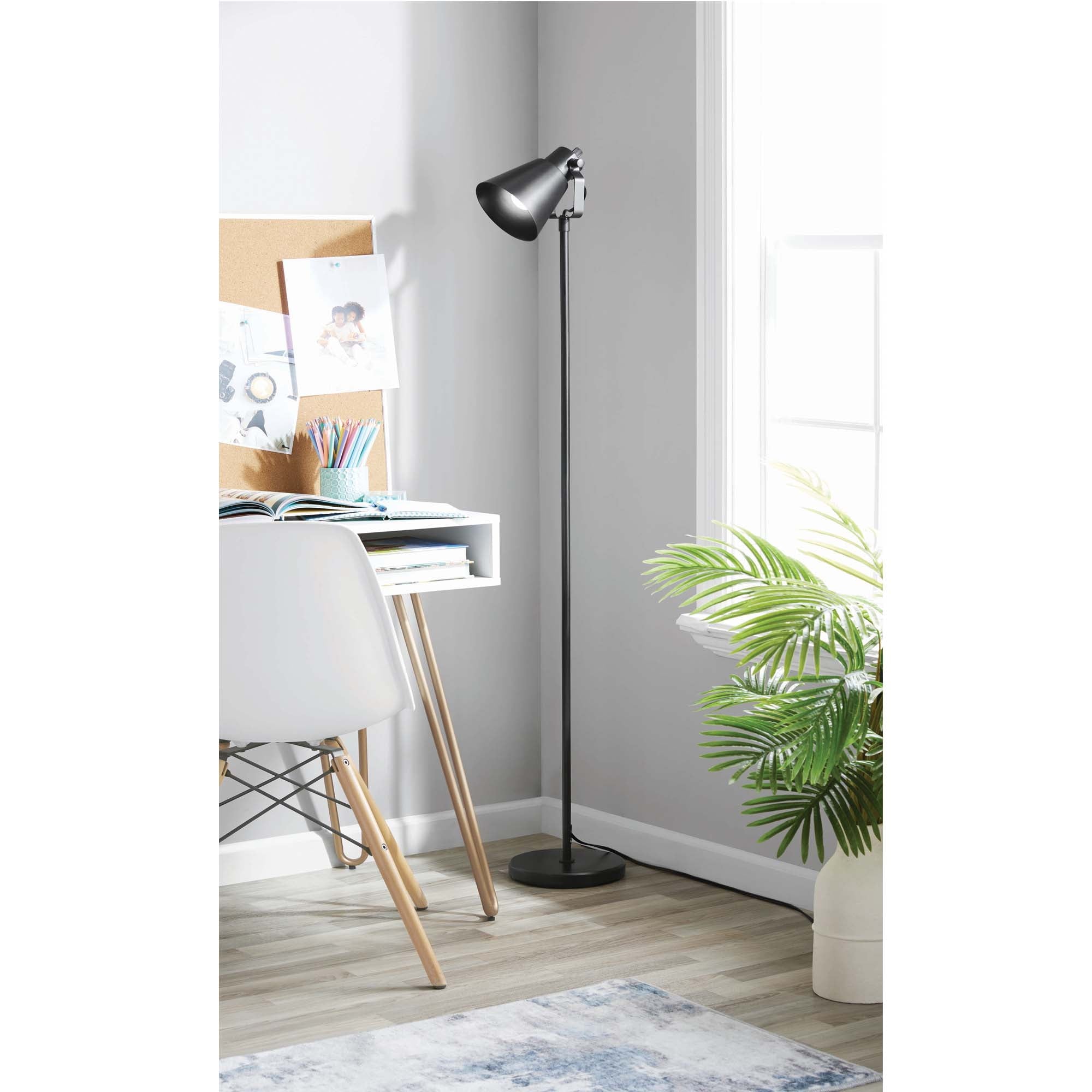 AVERO™ (3 pack) 64-Inch Modern Floor Lamp with Adjustable Shade and Black Finish for Living Room and Bedroom Lighting, 1-Pack - AVERO™