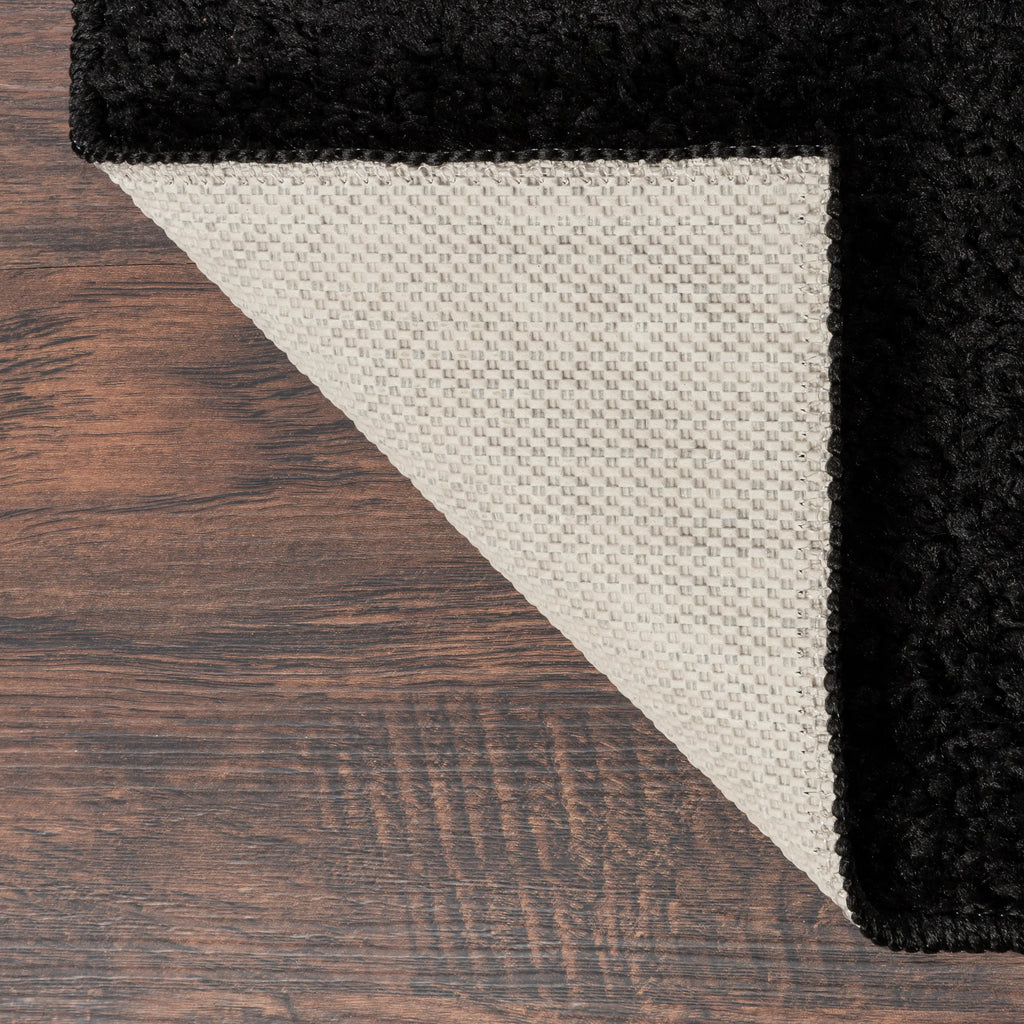 AVERO™ (3 pack) Traditional Solid Black Shag Indoor Area Rug, 5' x 7' - AVERO™