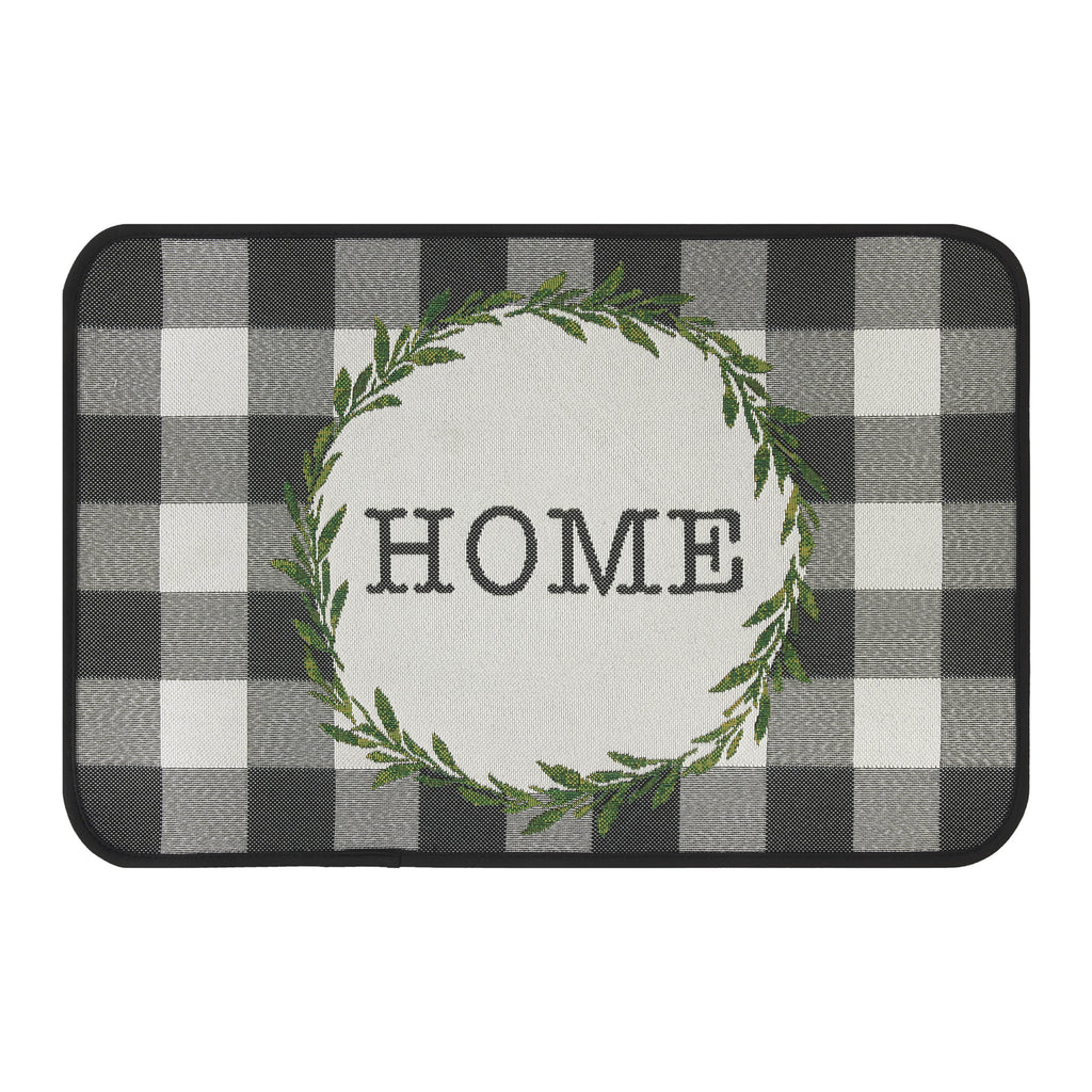 AVERO™ 4 Pack Buffalo Check Home Kitchen Rug 20 x 30 65 Polypropylene 35 Polyester Grey - AVERO™