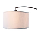 AVERO™ Michelle 71-Inch Metal Arc Floor Lamp with White Fabric Shade and 3-Way Switch - AVERO™