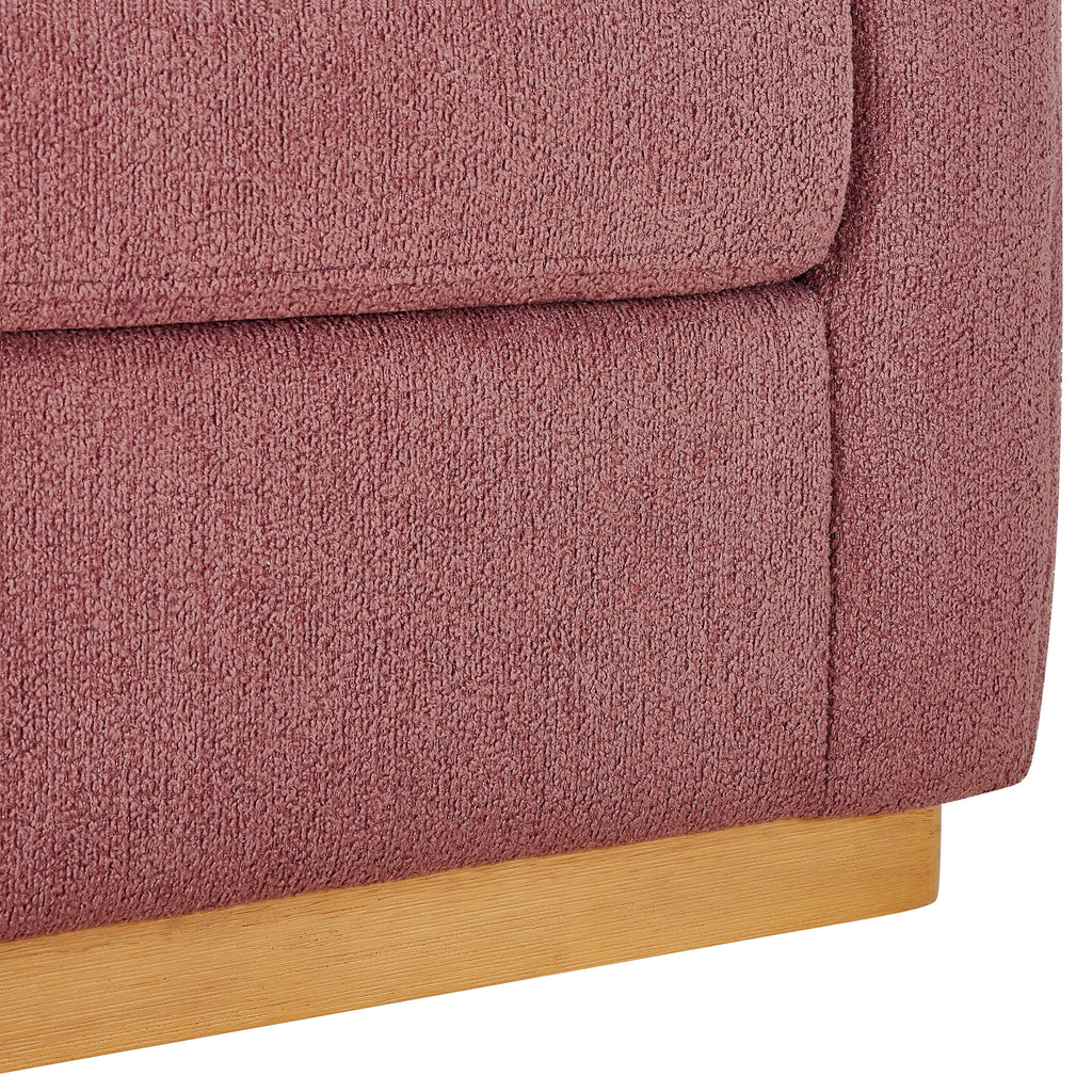 AVERO™ Lillian Accent Swivel Chair, Rose Boucle - AVERO™