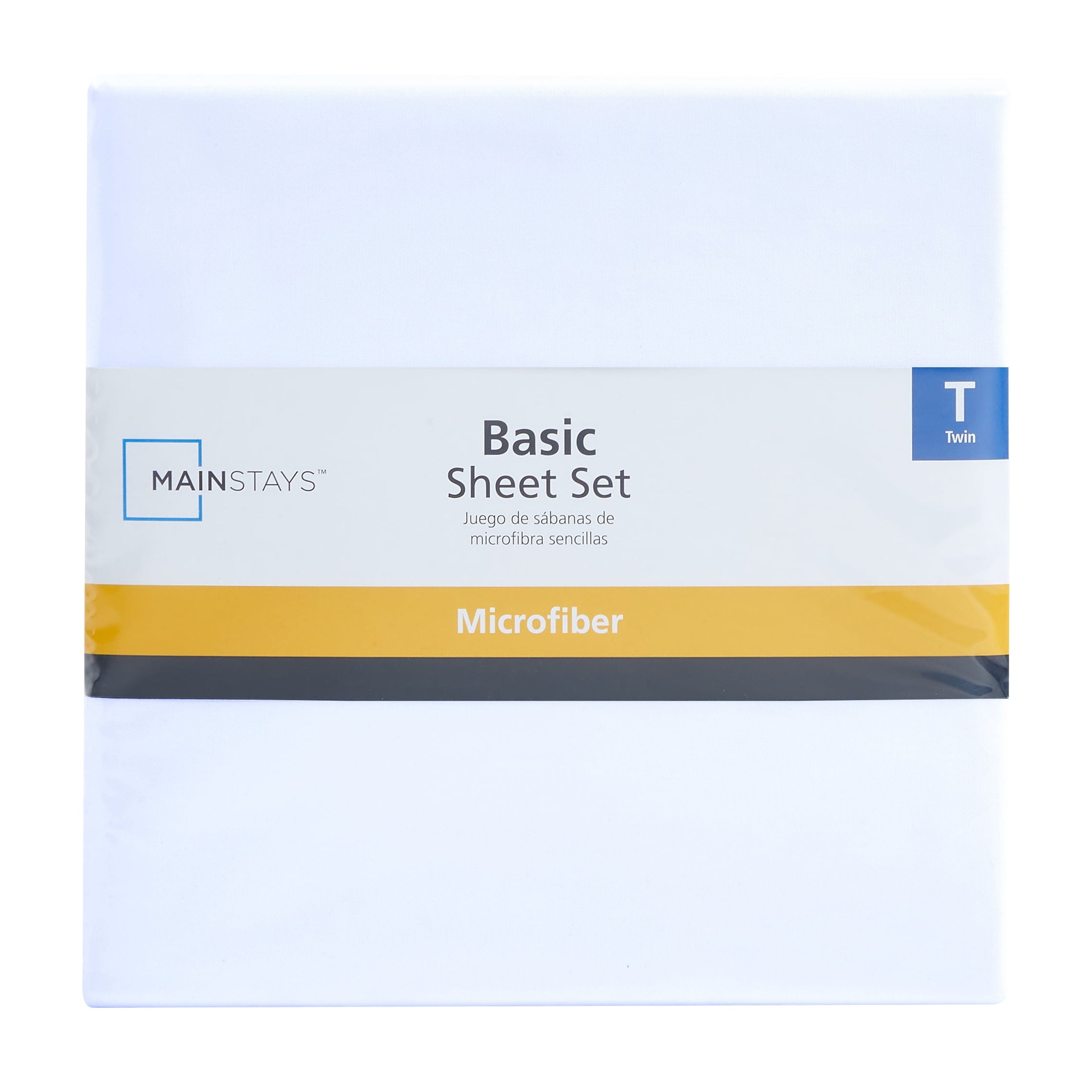 AVERO™ (4 pack) Basic Value Microfiber Bed Sheet Set, Twin, Arctic White, 3-Piece - AVERO™