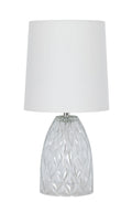 AVERO™ 4 Pack Mini Clear Glass Table Lamp with White Shade 12.75 in - AVERO™