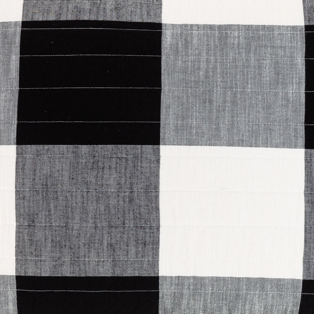 AVERO™ Buffalo Plaid Cotton Quilt, King, Black & White Bedding - AVERO™