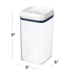 AVERO™ 4 Pack Better Homes Gardens 9.9 Cup Flip Tite Square Food Storage Container Ideal for Pantry Organization - AVERO™