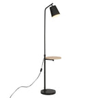 AVERO™ 65" Modern Adjustable Head Matte Black Floor Lamp with Black Conical - AVERO™