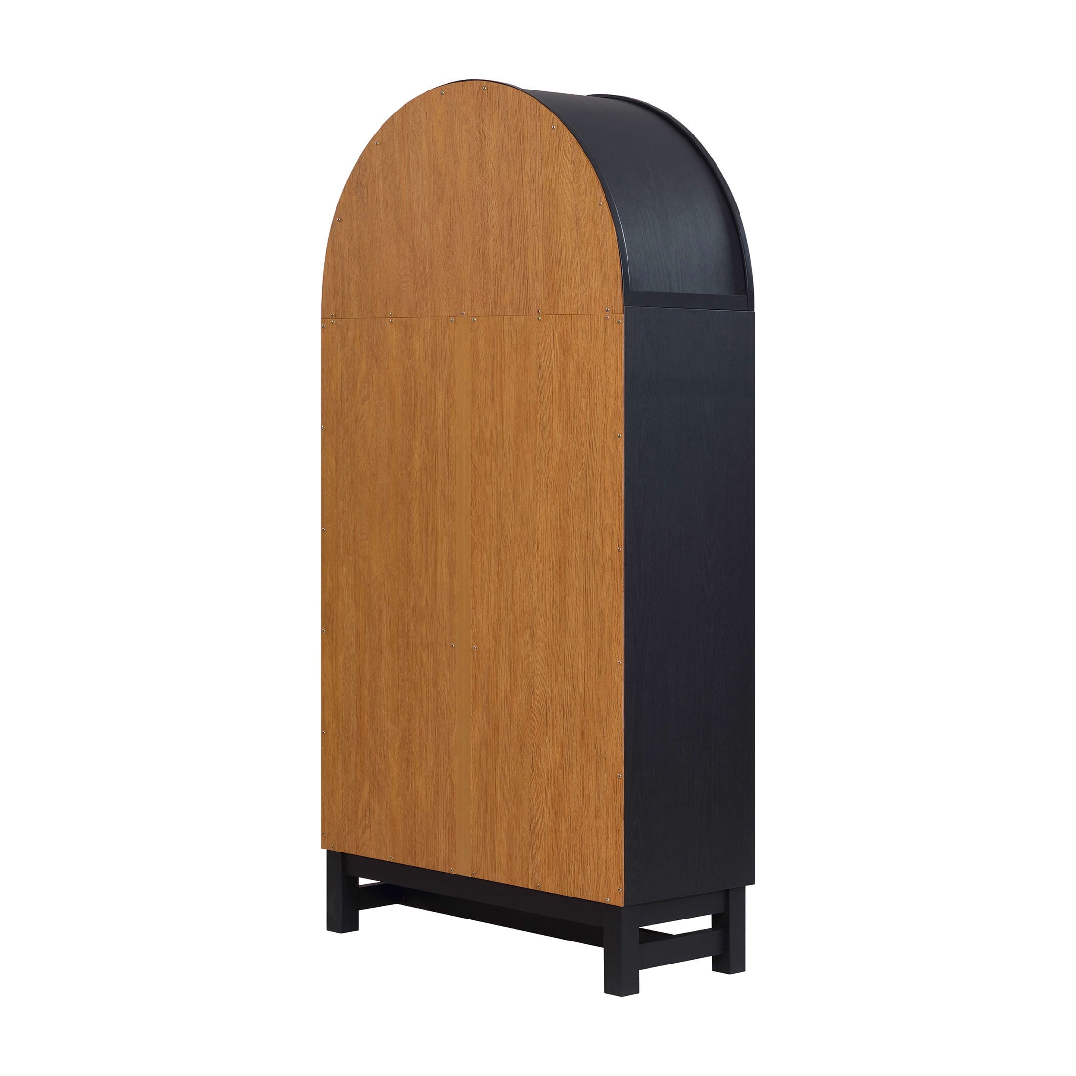 AVERO™ Juliet Open Arch Bookcase, Rich Black and Light Honey - AVERO™