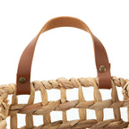 AVERO™ (2 Pack) Better Homes Gardens Water Hyacinth Hanging Basket with Faux Leather Strap - AVERO™