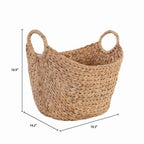 AVERO™ Extra Large Natural Water Hyacinth Boat Decorative Storage Basket - AVERO™