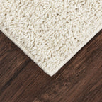 AVERO™ (2 pack) Traditional Solid Ivory Shag Indoor Area Rug, 5 ft x 7 ft - AVERO™