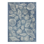 AVERO™ 5' x 7' Blue Seashell Outdoor Rug - AVERO™