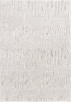 AVERO™ 5' x 7' Gray Geometric Block Hi Low Area Rug - AVERO™