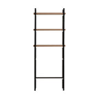 AVERO™ Jace 3-Shelf Over-the-Toilet Storage Shelf, Black Frame with Oak Shelves - AVERO™