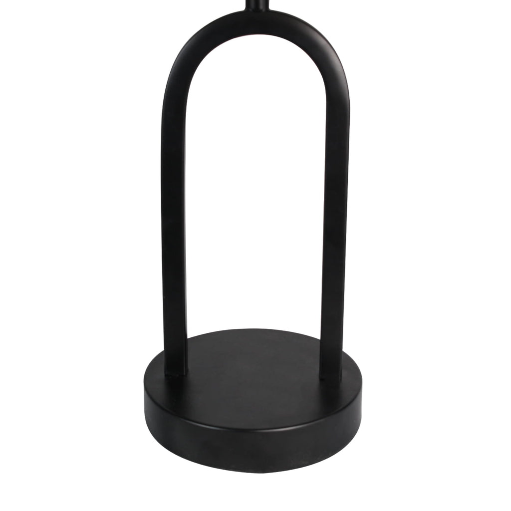 AVERO™ (3 pack) 16.75 in Black Metal Arch Table Lamp with White Fabric Shade - AVERO™