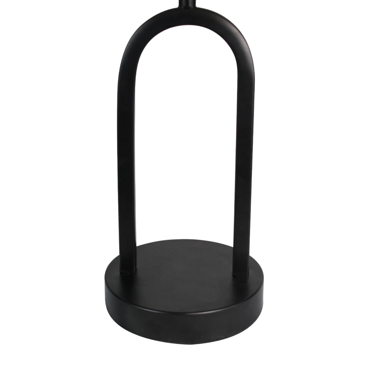 AVERO™ (3 pack) 16.75 in Black Metal Arch Table Lamp with White Fabric Shade - AVERO™