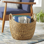 AVERO™ Extra Large Natural Water Hyacinth Boat Decorative Storage Basket - AVERO™