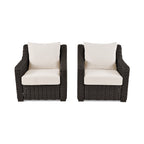 AVERO™ Bellamy Outdoor 2-Pack Lounge Chairs, Dark Brown - AVERO™