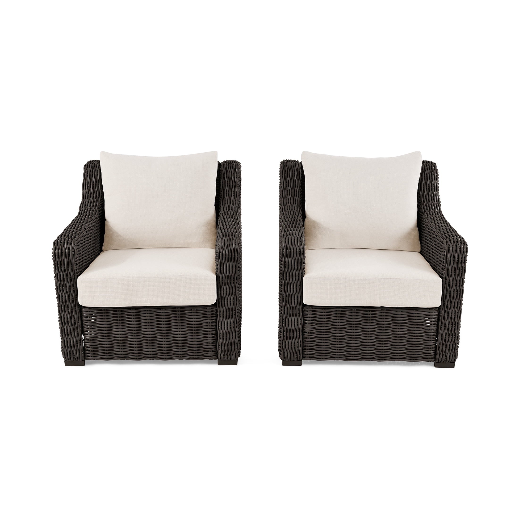 AVERO™ Bellamy Outdoor 2-Pack Lounge Chairs, Dark Brown - AVERO™