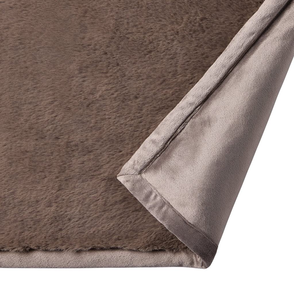 AVERO™ Faux Fur Throw Blanket, 50 in x 72 in, Grey Bisque - AVERO™