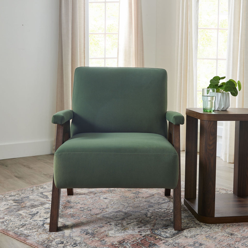 AVERO™ Ezra Accent Chair, Olive Green - AVERO™