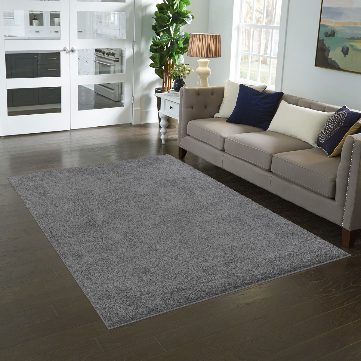 AVERO™ (3 pack) Traditional Gray Shag Indoor Area Rug, 5 ft x 7 ft - AVERO™