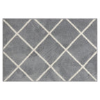 AVERO™ (2 pack) Diamond Plush Gray Indoor 30 in x 45 in Accent Rug - AVERO™