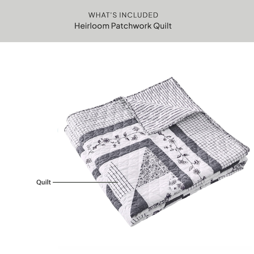 AVERO™ Heirloom Patchwork Quilt, Full/Queen Bedding - AVERO™