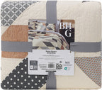 AVERO™ Starburst Patchwork Cotton Quilt, King Bedding - AVERO™