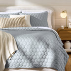 AVERO™ Tencel Quilt, King, Silver Grey, Soft Touch Bedding - AVERO™