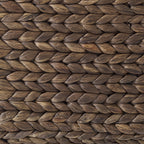AVERO™ Beachcomber Handwoven Water Hyacinth Storage Basket with Handles, Dark Brown - AVERO™