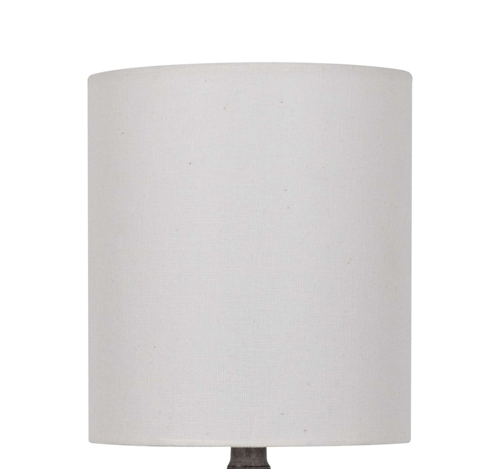AVERO™ 4 Pack 12.75 in Mini Table Lamp Weathered Wood Finish Polyresin White Shade - AVERO™