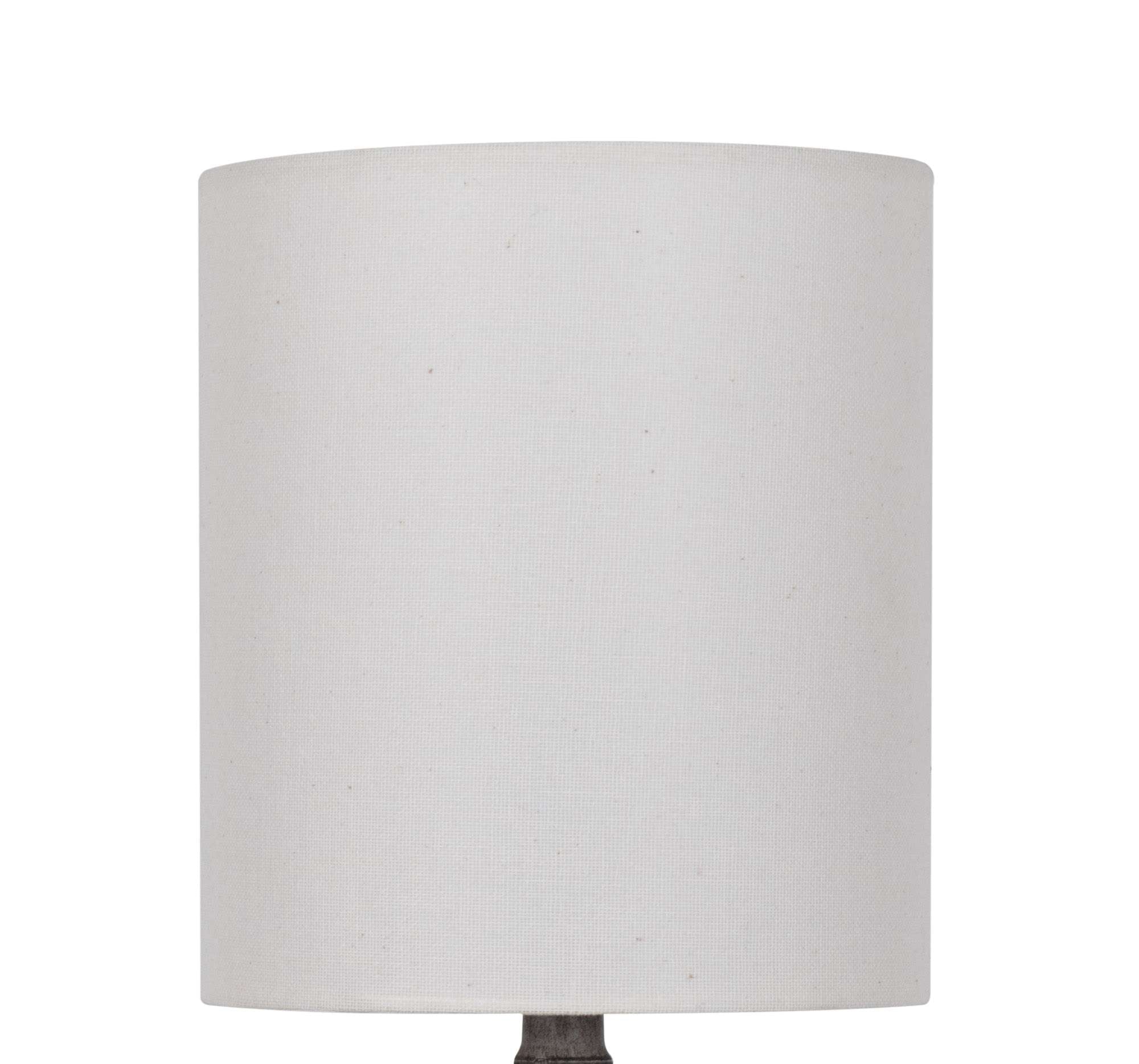 AVERO™ 4 Pack 12.75 in Mini Table Lamp Weathered Wood Finish Polyresin White Shade - AVERO™