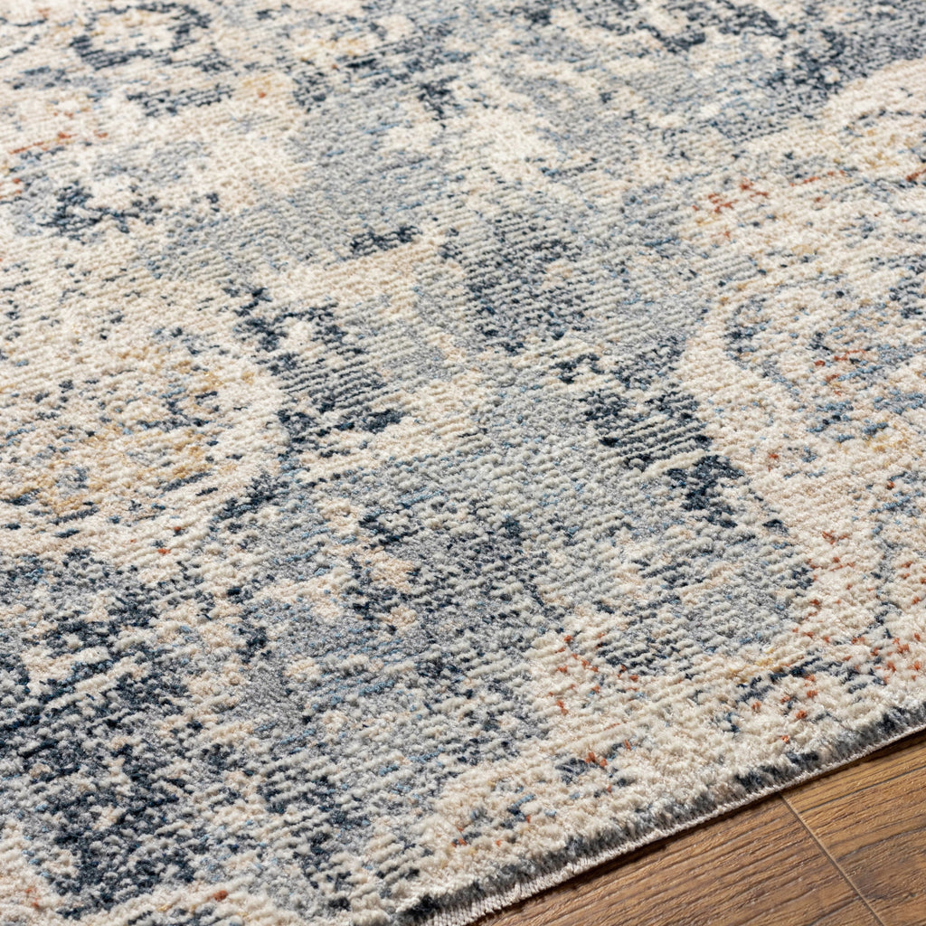 AVERO™ Abstract with Fringe 5'2" x 7' Area Rug for Living Room Bedroom Ivory - AVERO™