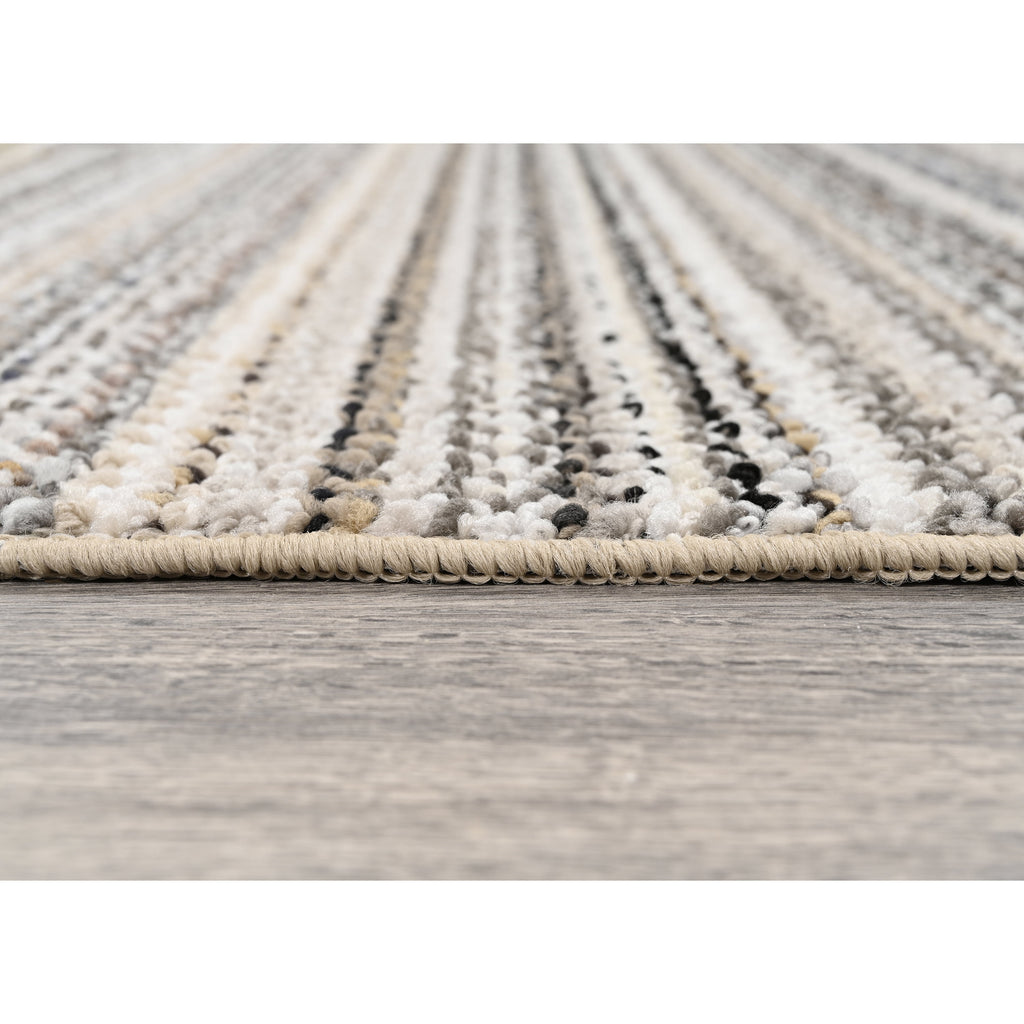 AVERO™ 4 Pack Carnival Stripe Polypropylene Indoor Area Rug Assorted Earth Tones 3 ft x 5 ft - AVERO™