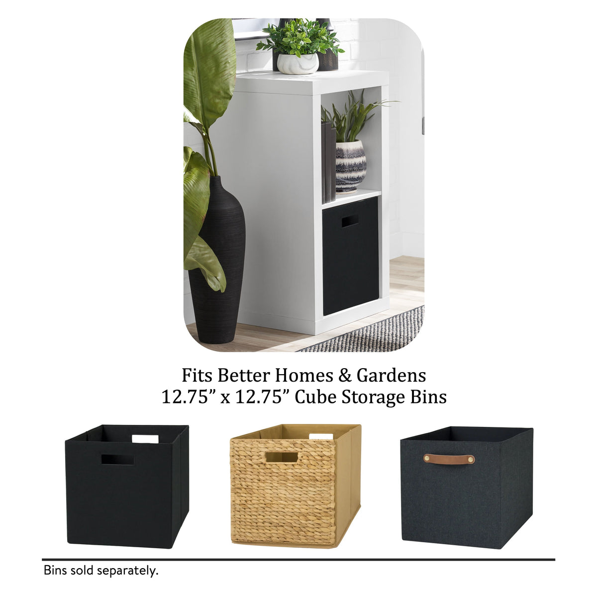AVERO™ 2 Cube Storage Organizer, Textured White - AVERO™