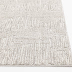 AVERO™ 5' x 7' Gray Geometric Block Hi Low Area Rug - AVERO™