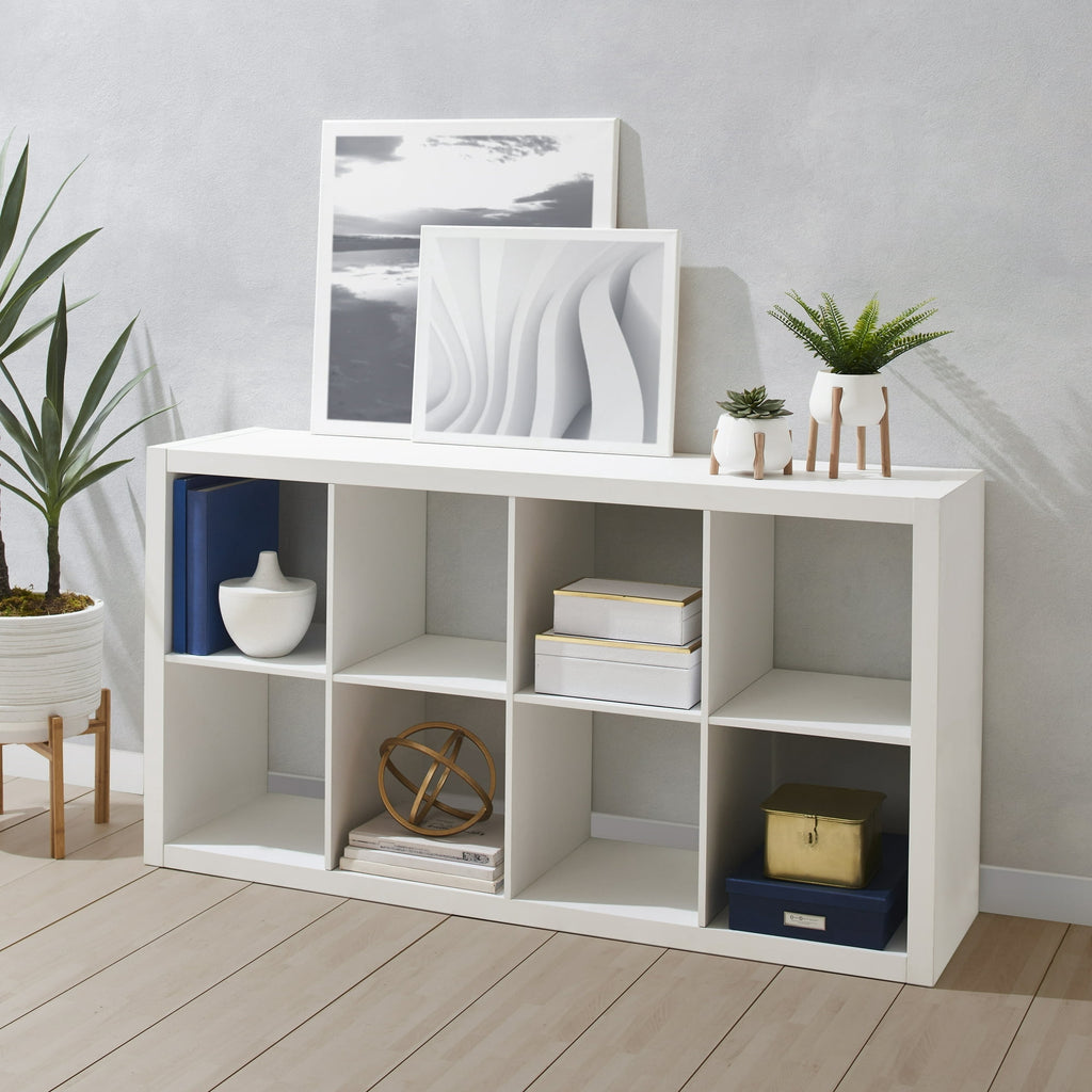 AVERO™ 8 Cube Storage Organizer, Textured White - AVERO™