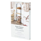 AVERO™ Juliet 4-Tier Wooden Shoe Ladder for Shoe Storage, Black and Light Honey Wood, Holds up to 4 Pairs - AVERO™